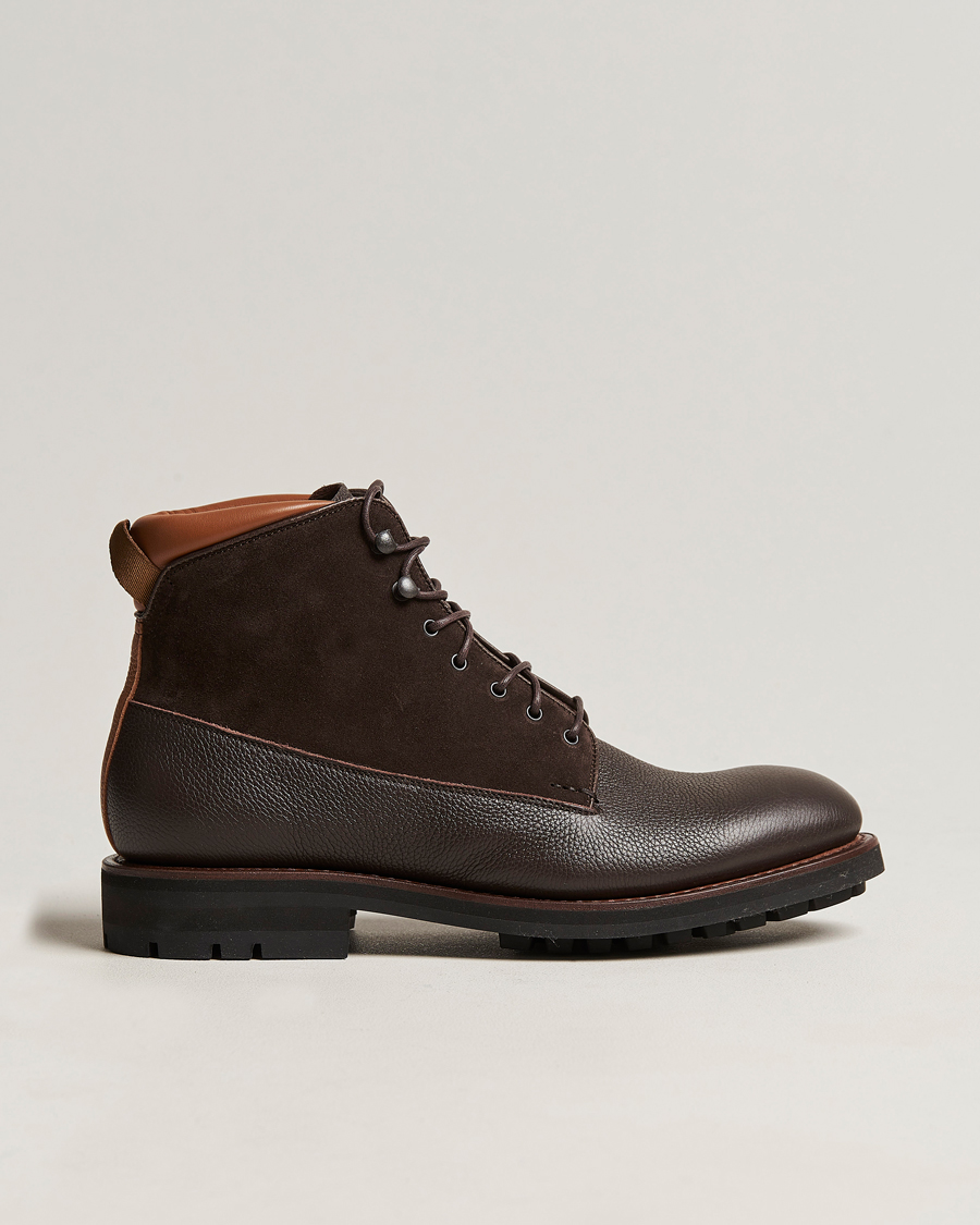 Homme | Heschung Raphia Leather/Suede Boot Moro/Coffee | Heschung | Raphia Leather/Suede Boot Moro/Coffee