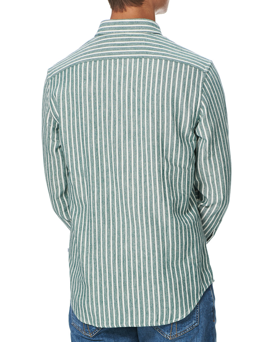 Homme | Chemises | NN07 | Errico Striped Shirt Green/White