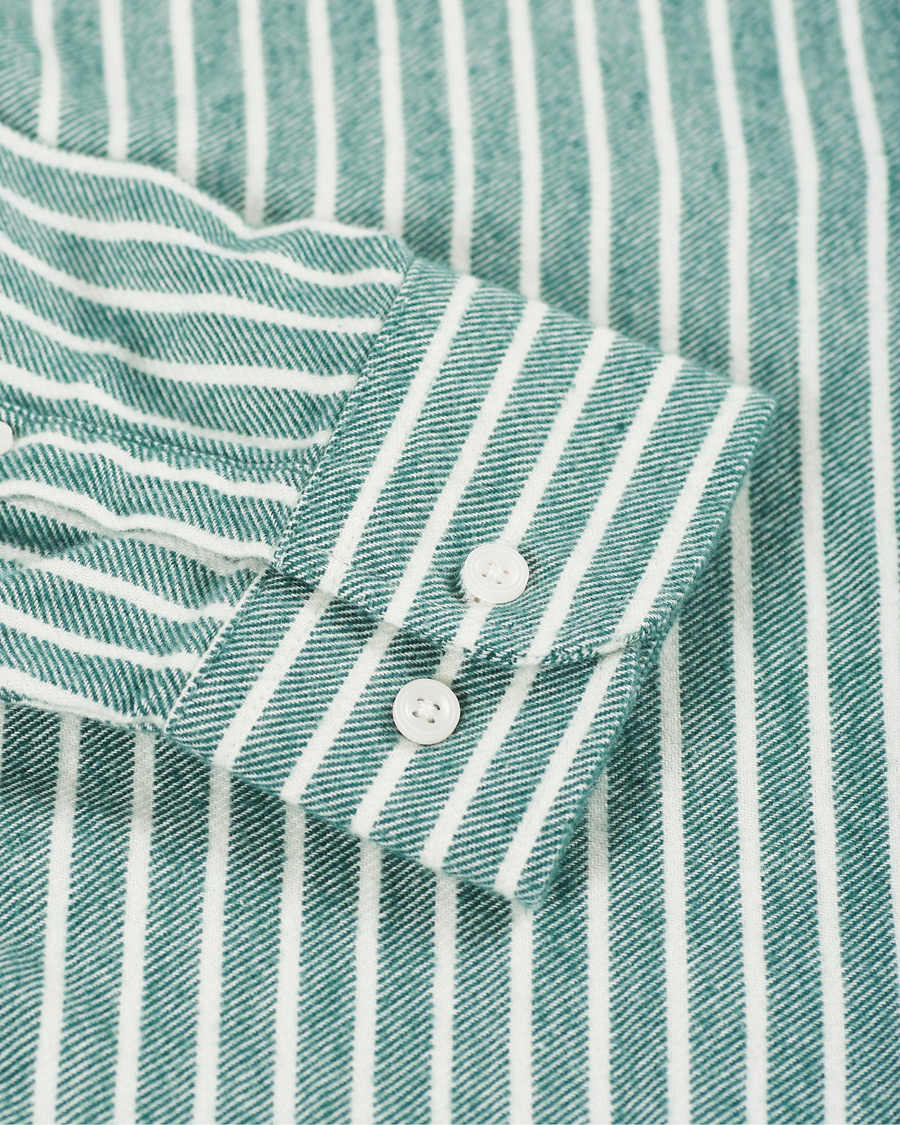 Homme | Chemises | NN07 | Errico Striped Shirt Green/White