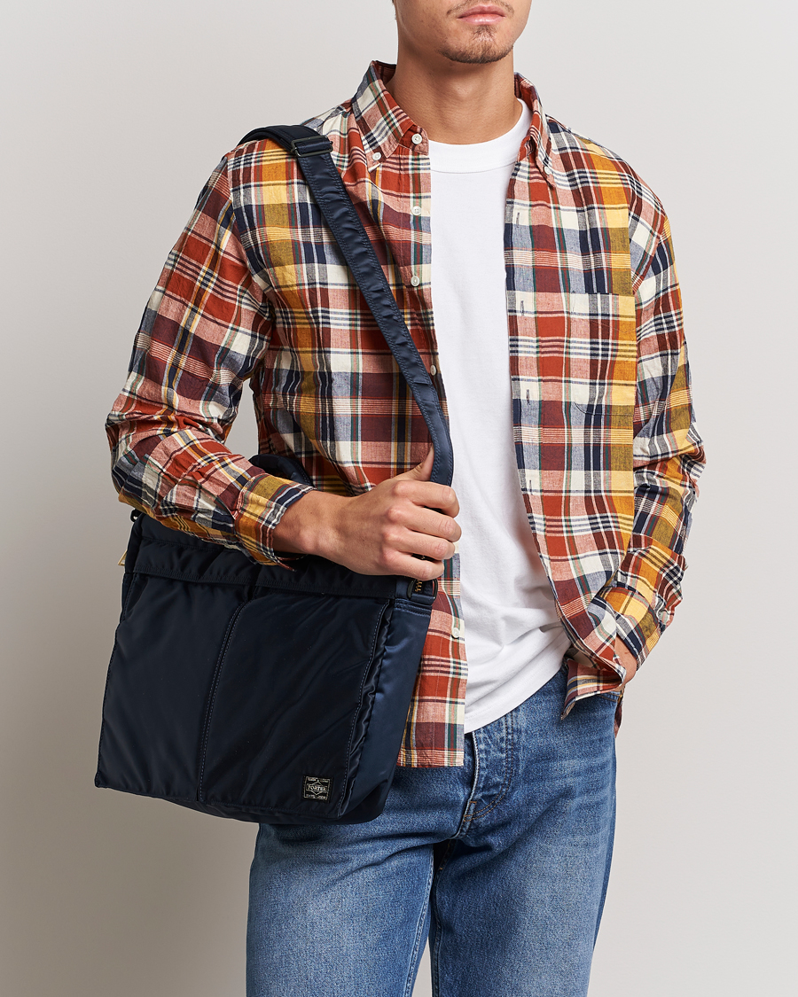 Homme | Porter-Yoshida & Co. Tanker 2Way Briefcase Iron Blue | Porter-Yoshida & Co. | Tanker 2Way Briefcase Iron Blue