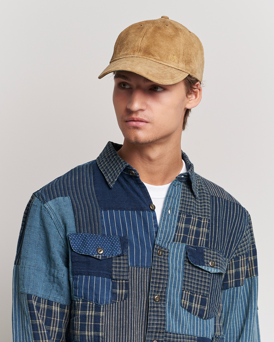 Homme | RRL Rough Out Baseball Cap Brown | RRL | Rough Out Baseball Cap Brown