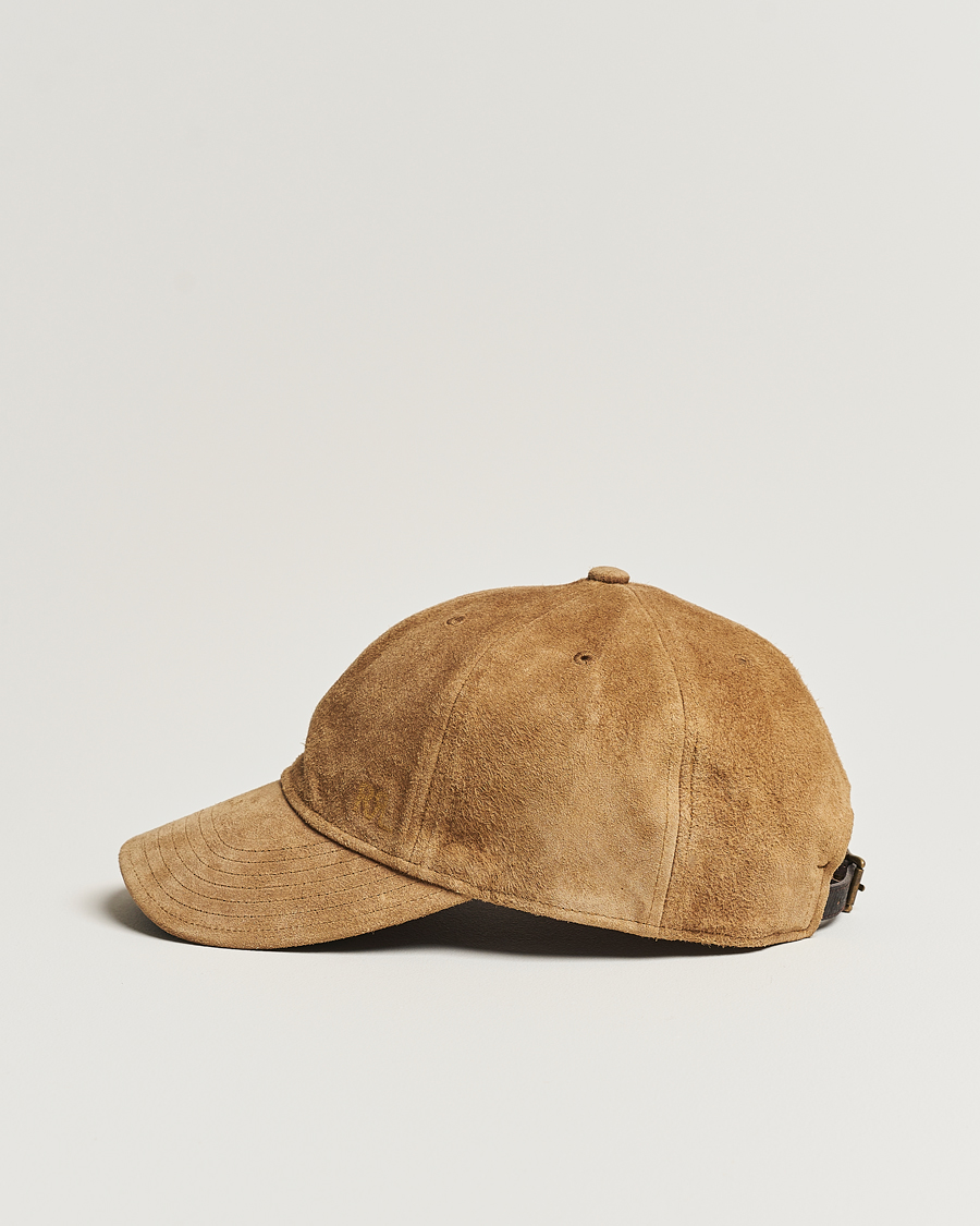 Homme | RRL Rough Out Baseball Cap Brown | RRL | Rough Out Baseball Cap Brown