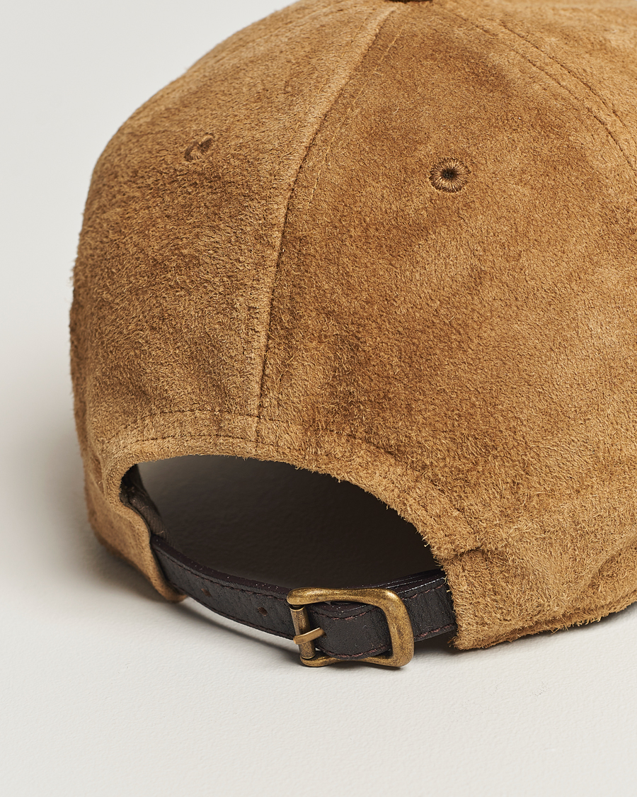 Homme | RRL Rough Out Baseball Cap Brown | RRL | Rough Out Baseball Cap Brown