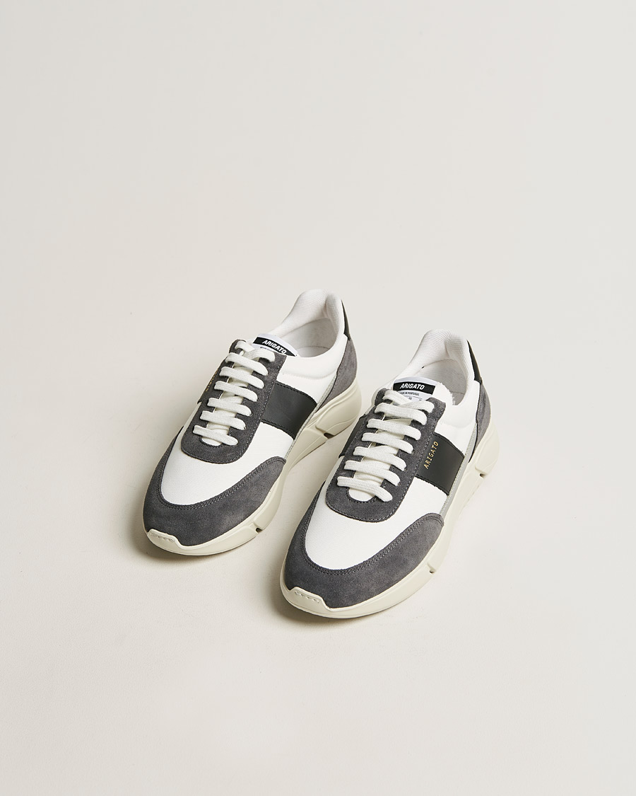 Homme | Soldes | Axel Arigato | Genesis Vintage Runner Sneaker White/Grey Suede