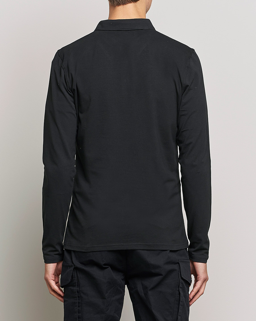 Homme | Pulls Et Tricots | Bread & Boxers | Long Sleeve Jersey Polo Black