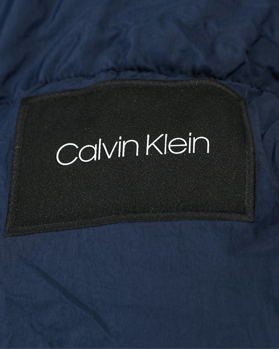 Homme | Manteaux Et Vestes | Calvin Klein | Crinkle Nylon Puffer Jacket Navy