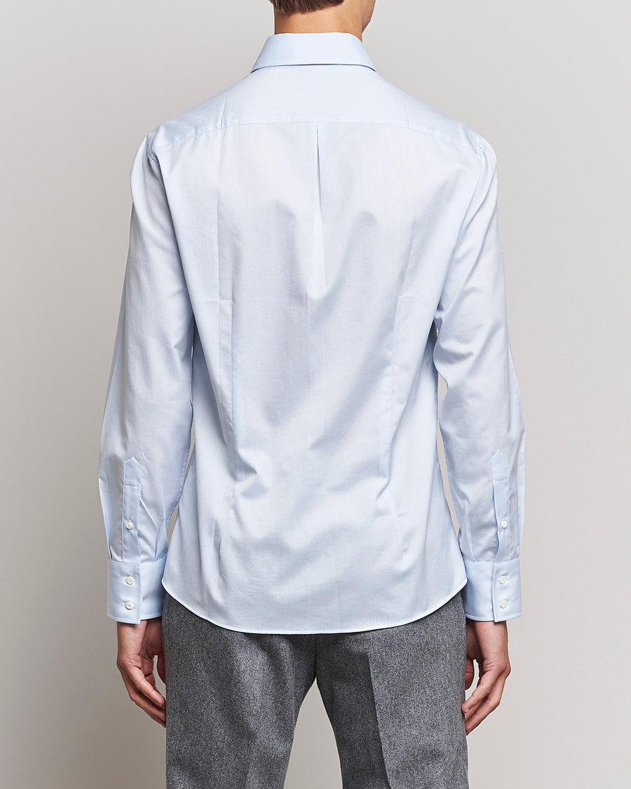 Homme | Chemises | Brunello Cucinelli | Slim Fit Poplin Shirt Light Blue