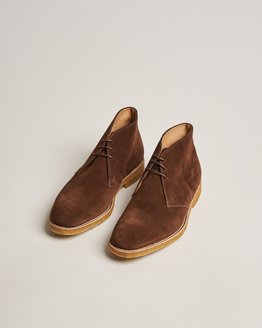 Homme | Business & Beyond | Loake 1880 | Rivington Suede Crepe Sole Chukka Brown