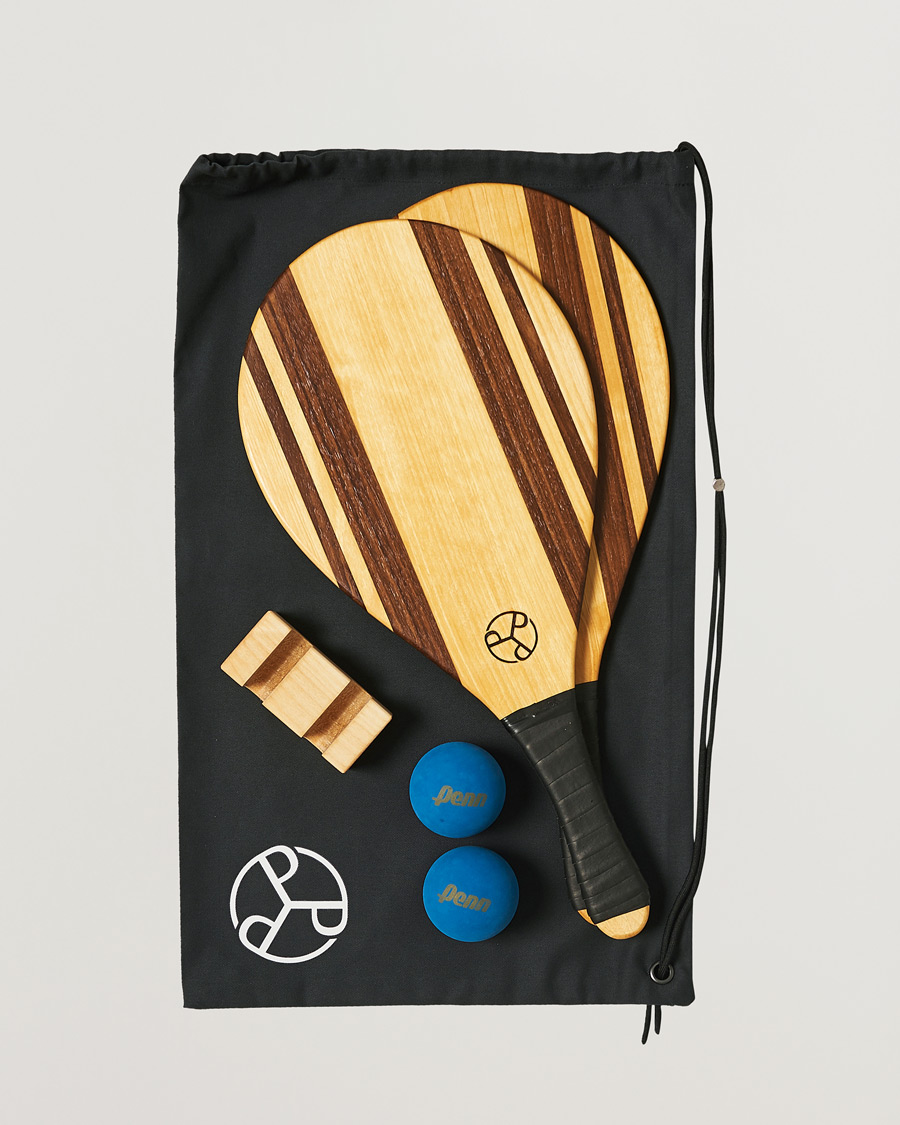 Homme | Please Please Please Sandhammaren Birch/Walnut Beach Bat Set | Please Please Please | Sandhammaren Birch/Walnut Beach Bat Set