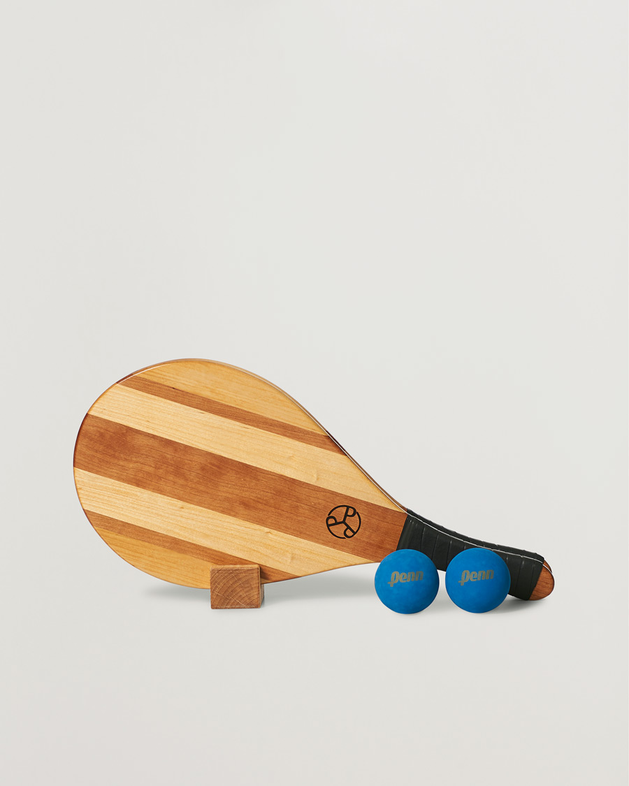 Homme | Please Please Please Haverdal Cherry Wood/Birch Beach Bat Set | Please Please Please | Haverdal Cherry Wood/Birch Beach Bat Set