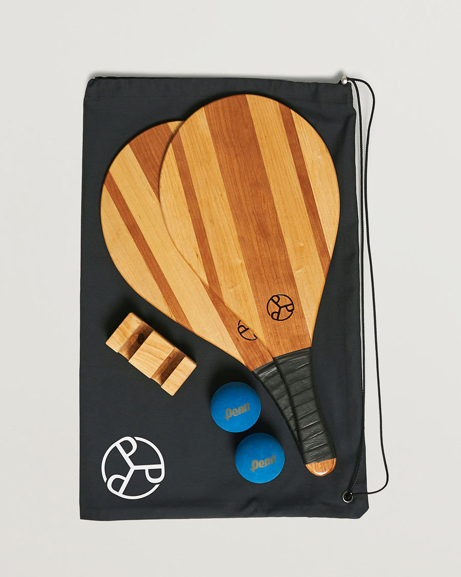 Homme | Please Please Please Haverdal Cherry Wood/Birch Beach Bat Set | Please Please Please | Haverdal Cherry Wood/Birch Beach Bat Set