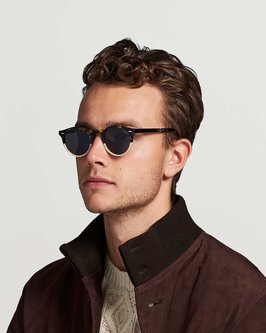 Homme | Accessoires | Oliver Peoples | Gregory Peck 1962 Folding Sunglasses Brown/Honey