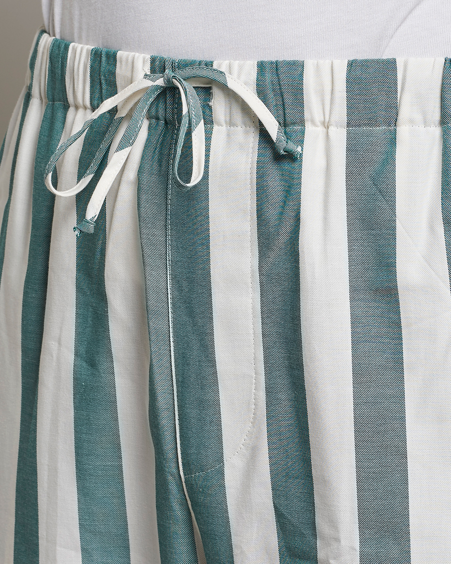Homme | Peignoirs Et Pyjamas | Nufferton | Uno Striped Pyjama Set Green/White