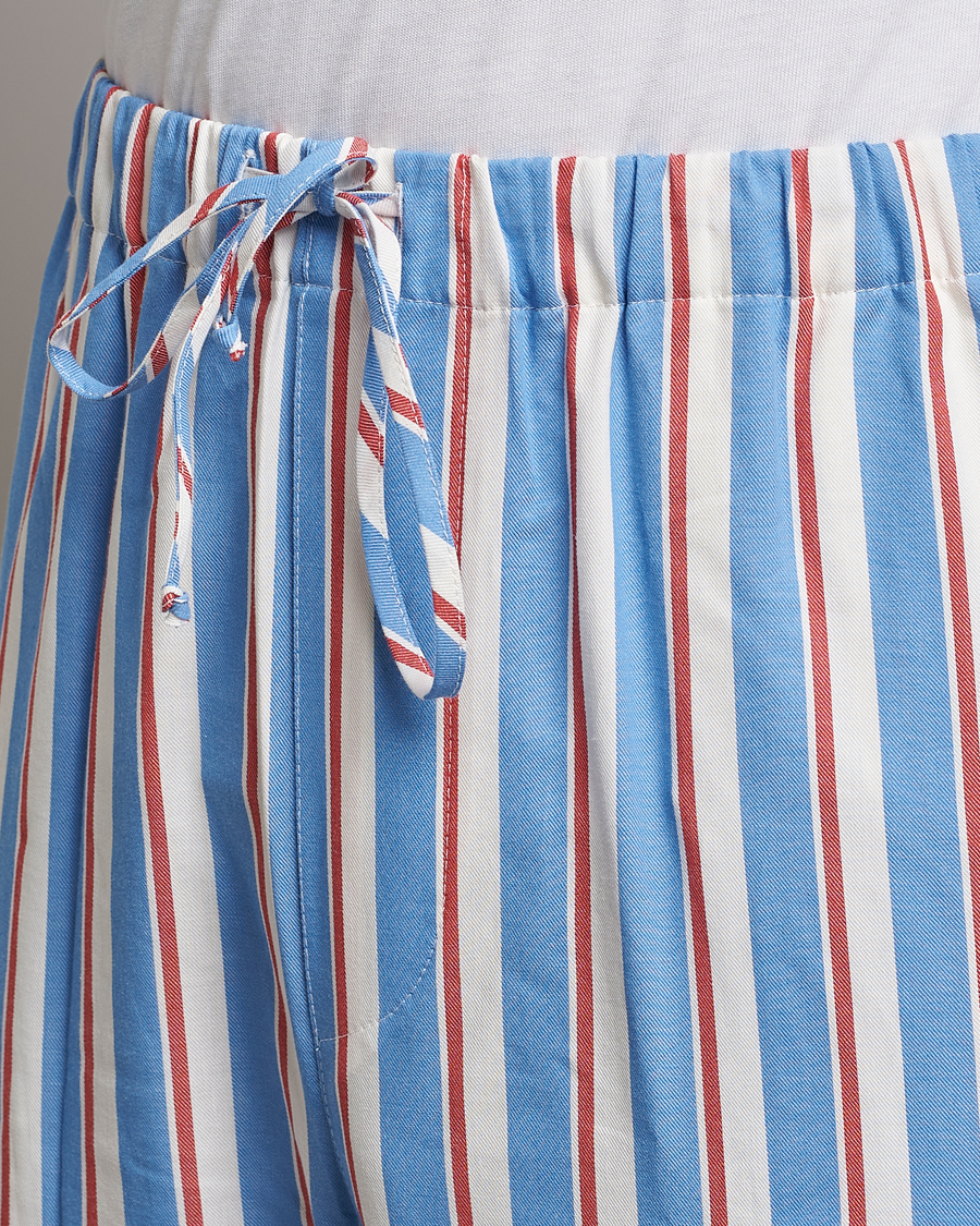 Homme | Peignoirs Et Pyjamas | Nufferton | Uno Triple Striped Pyjama Set Blue/White/Red