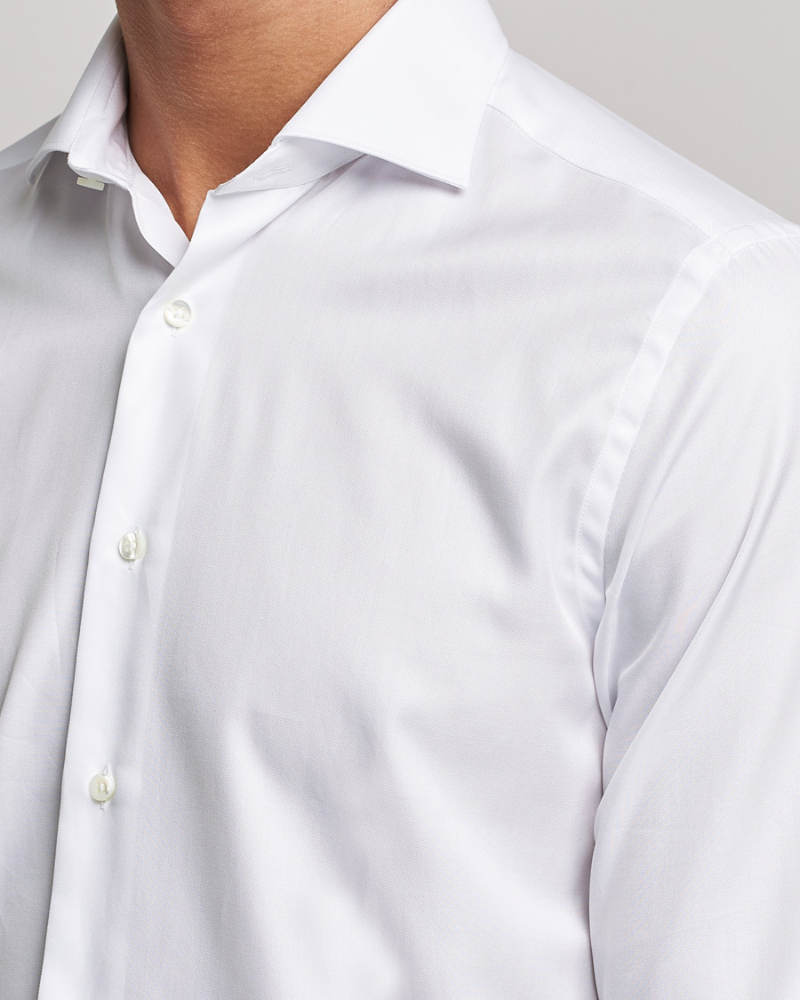 Homme | Chemises | Canali | Slim Fit Cotton Shirt White