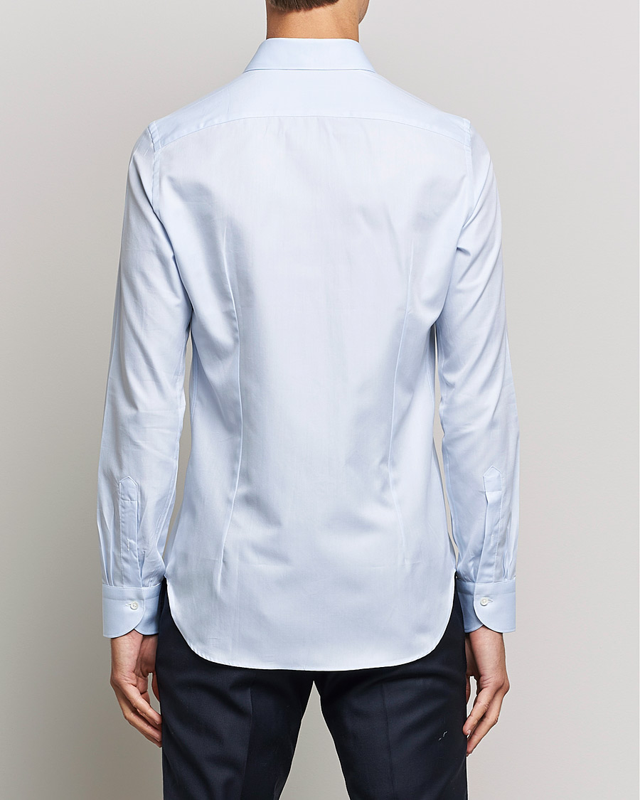 Homme | Chemises | Canali | Slim Fit Cotton Shirt Light Blue