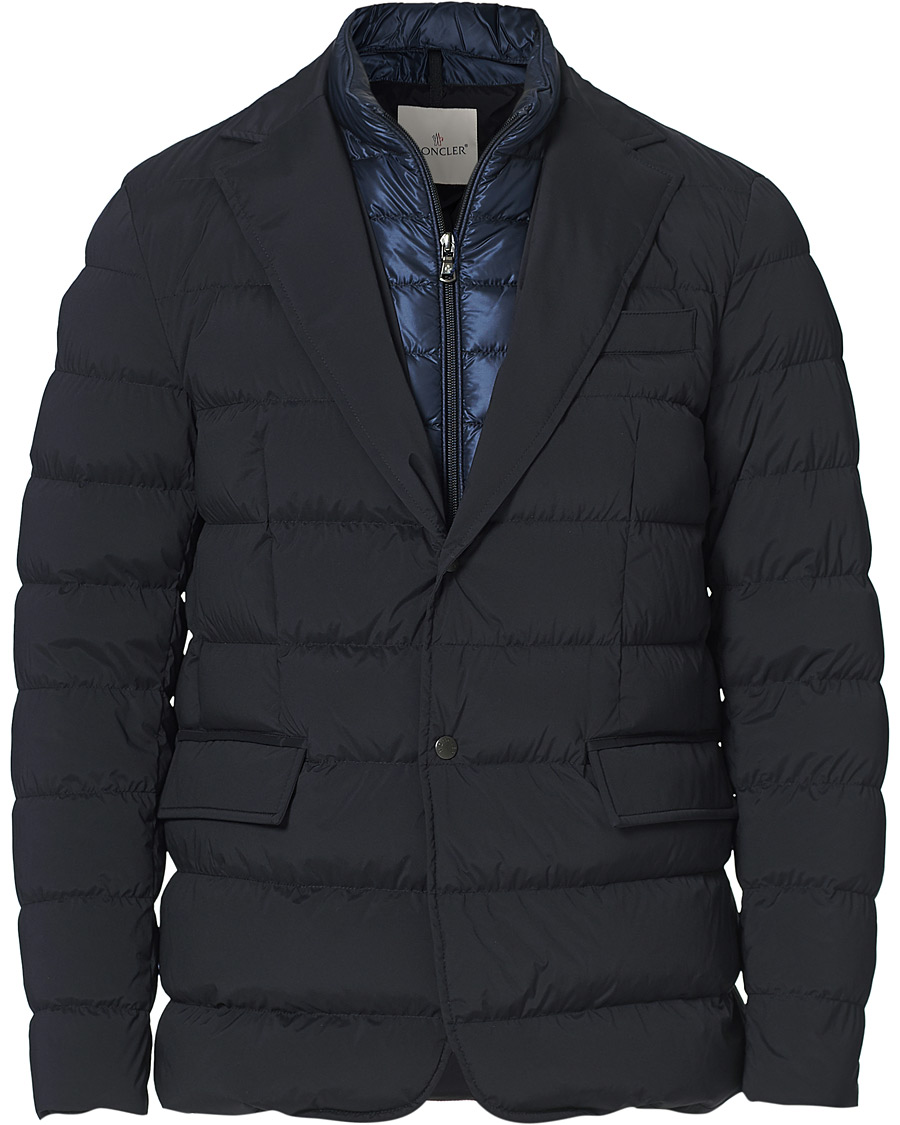 Homme | Manteaux Et Vestes | Moncler | Ferrandier Down Blazer Jacket Navy
