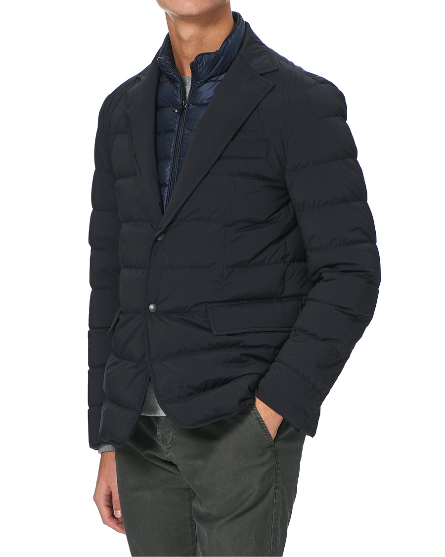 Homme | Manteaux Et Vestes | Moncler | Ferrandier Down Blazer Jacket Navy