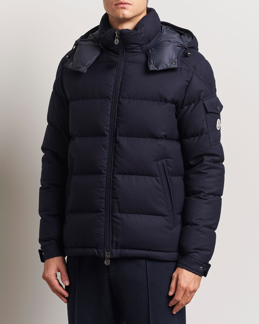Homme | Manteaux Et Vestes | Moncler | Montgenevre Flannel Down Jacket Navy
