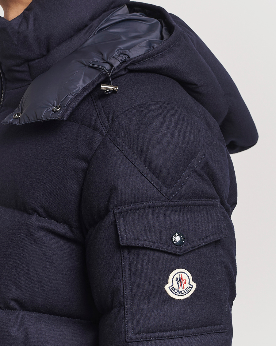 Homme | Manteaux Et Vestes | Moncler | Montgenevre Flannel Down Jacket Navy