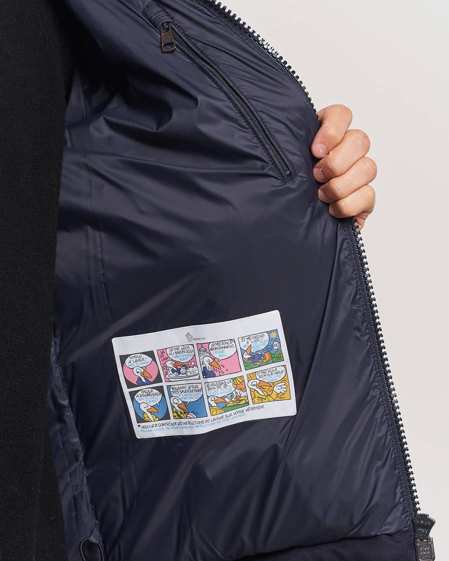 Homme | Manteaux Et Vestes | Moncler | Montgenevre Flannel Down Jacket Navy