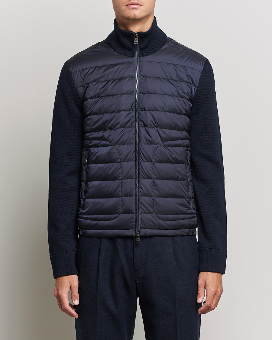 Homme | Manteaux Et Vestes | Moncler | Hybrid Zip Cardigan Navy