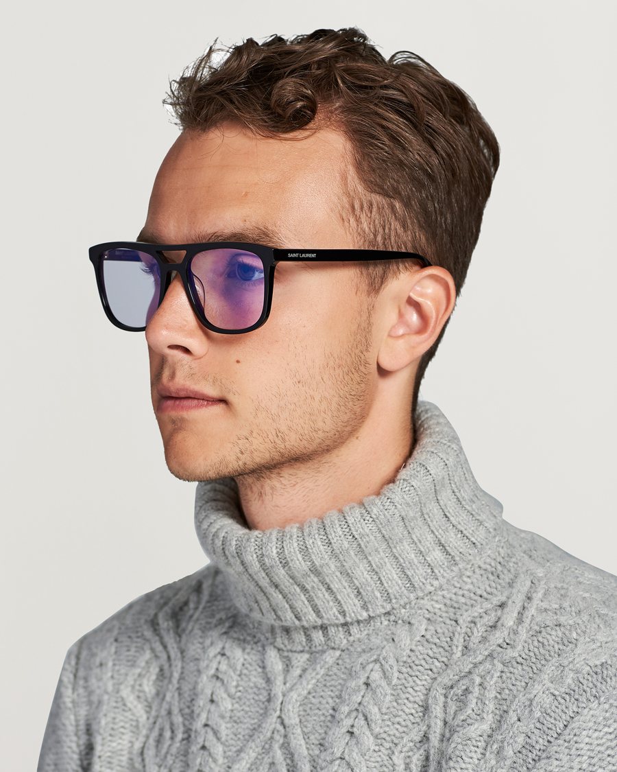 Homme | Accessoires | Saint Laurent | SL 455 Photochromic Sunglasses Shiny Black