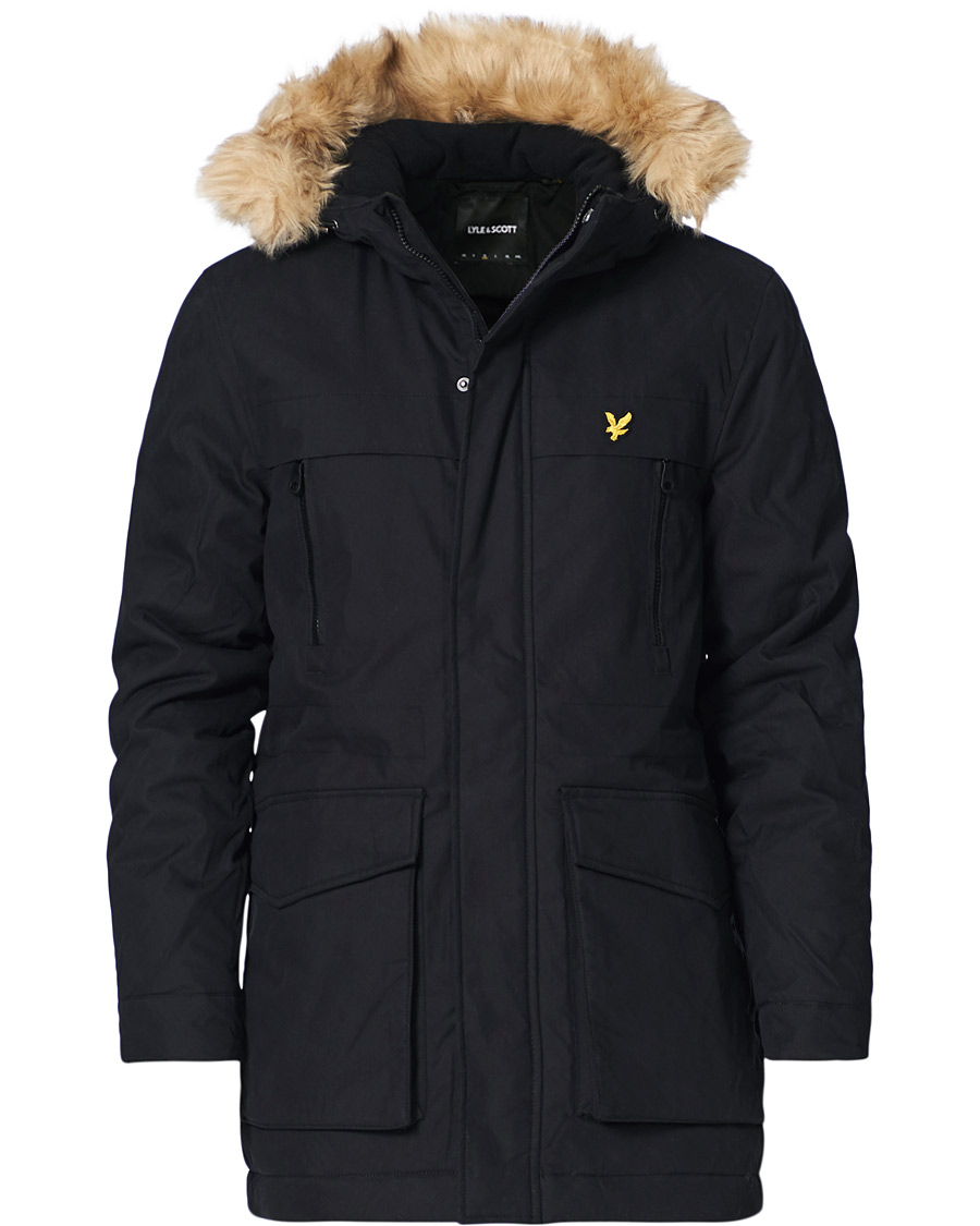 Homme | Manteaux Et Vestes | Lyle & Scott | Winter Weight Micro Fleece Parka Black