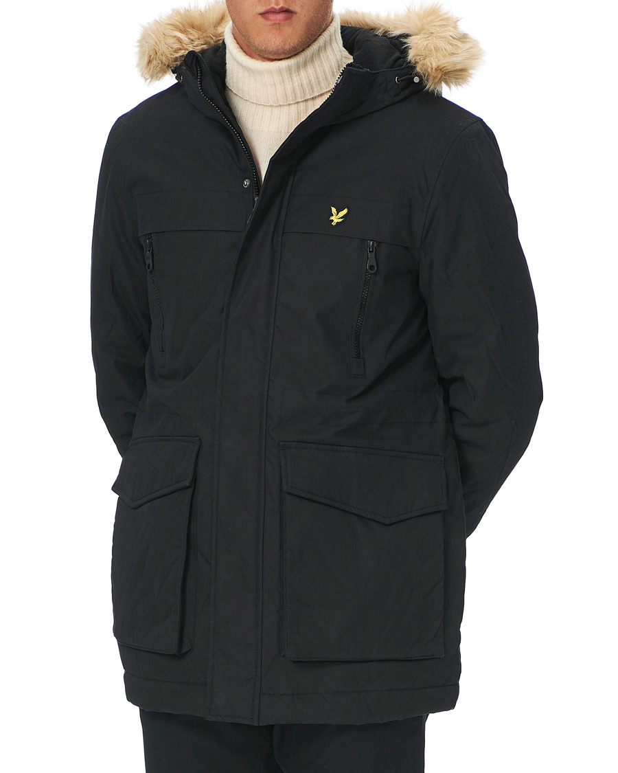 Homme | Manteaux Et Vestes | Lyle & Scott | Winter Weight Micro Fleece Parka Black