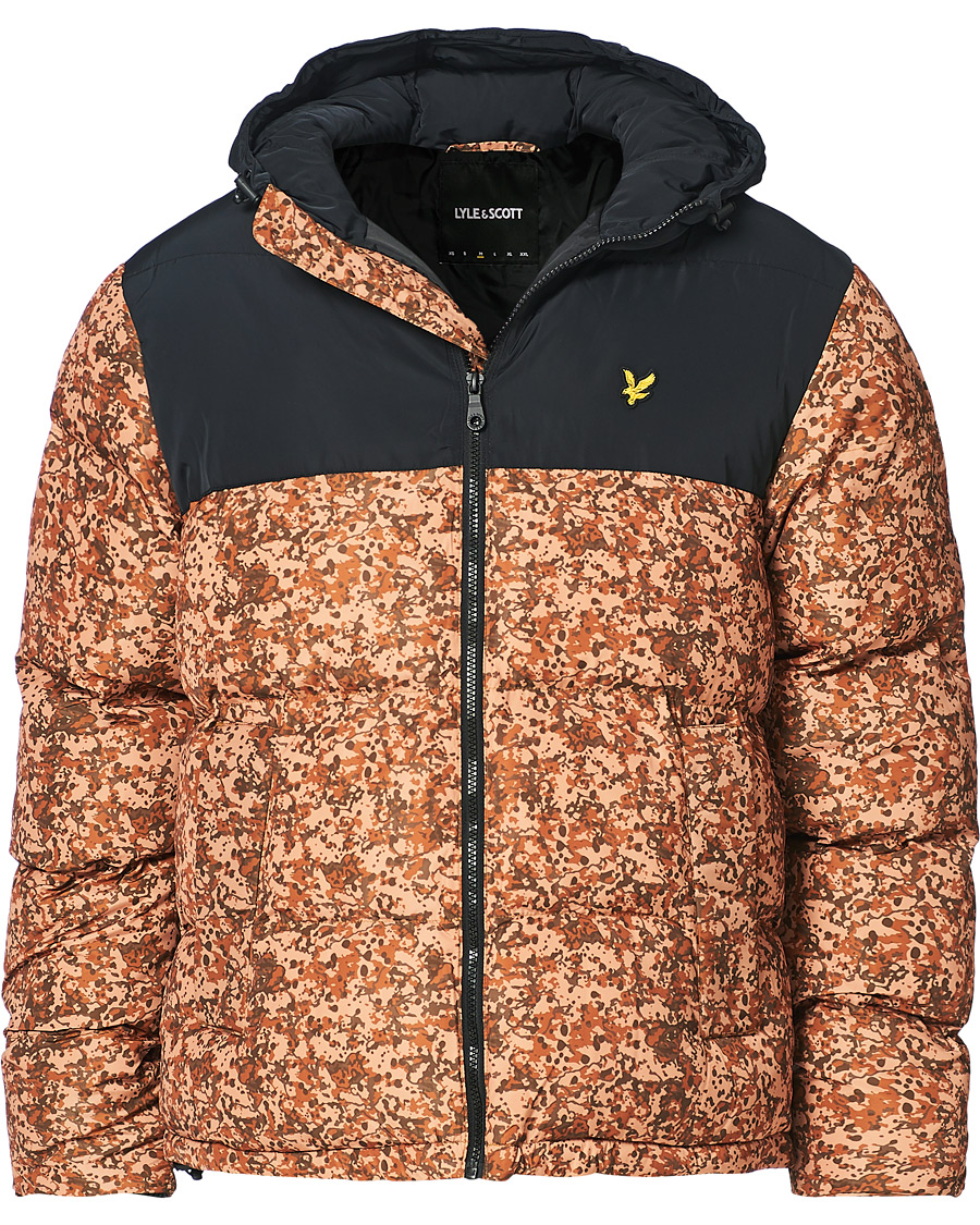 Homme | Manteaux Et Vestes | Lyle & Scott | Earth Print Padded Jacket Jet Black