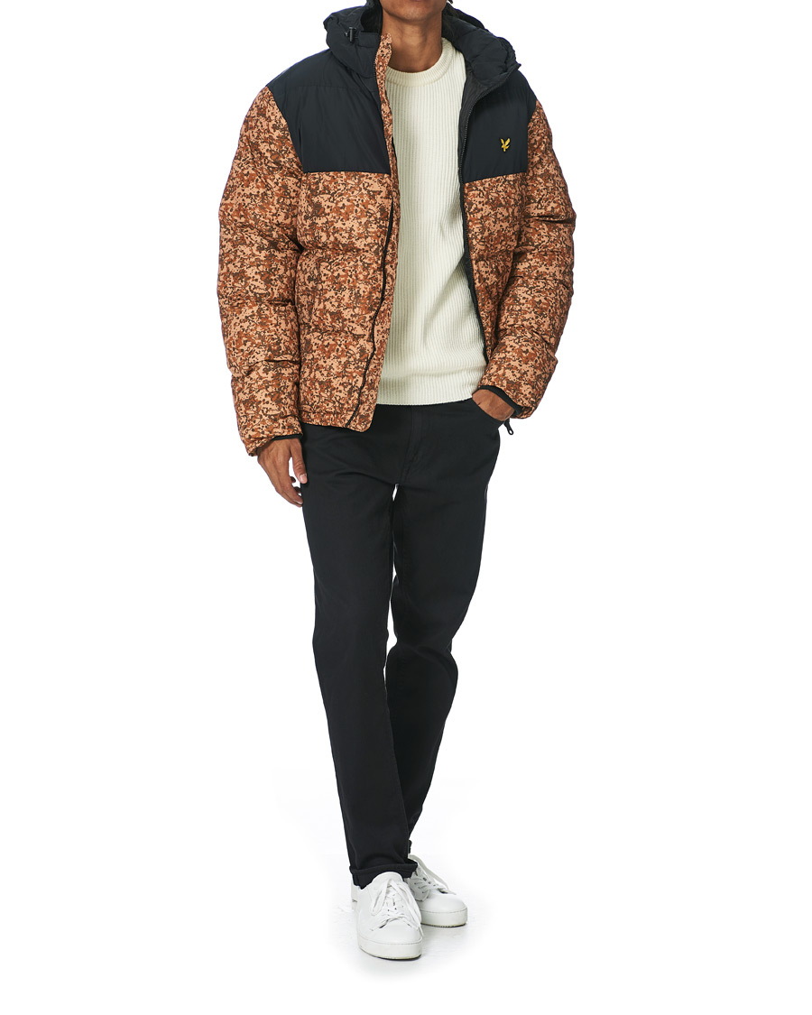 Homme | Manteaux Et Vestes | Lyle & Scott | Earth Print Padded Jacket Jet Black