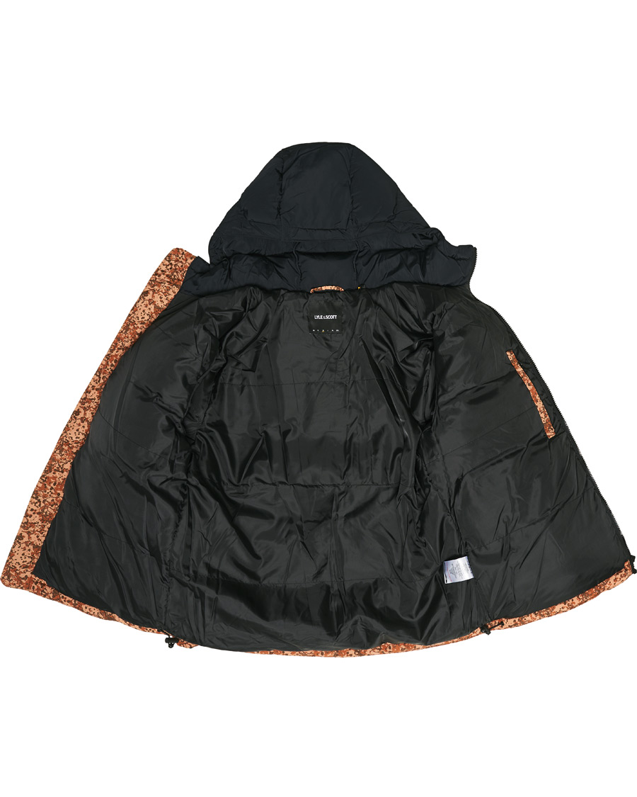Homme | Manteaux Et Vestes | Lyle & Scott | Earth Print Padded Jacket Jet Black