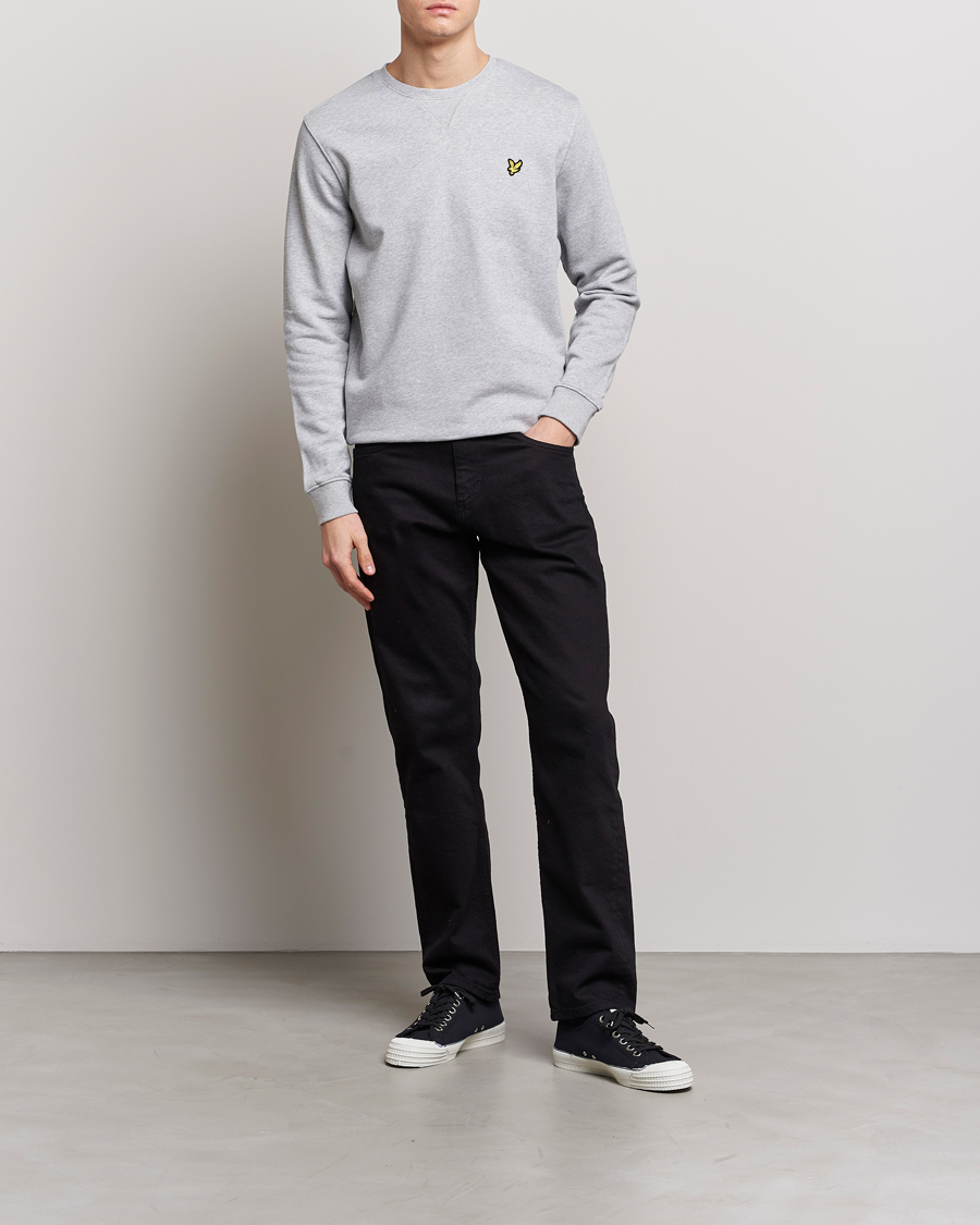 Homme | Pulls Et Tricots | Lyle & Scott | Crew Neck Cotton Sweatershirt Light Grey Marl
