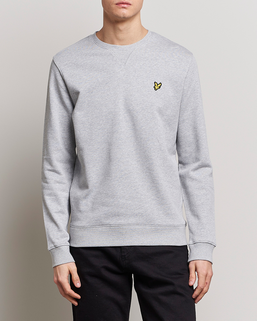 Homme | Pulls Et Tricots | Lyle & Scott | Crew Neck Cotton Sweatershirt Light Grey Marl