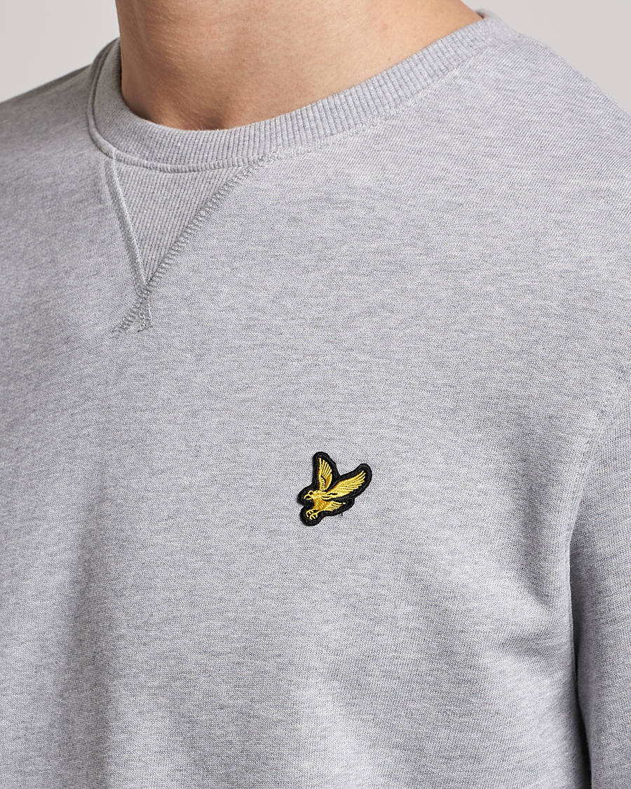 Homme | Pulls Et Tricots | Lyle & Scott | Crew Neck Cotton Sweatershirt Light Grey Marl