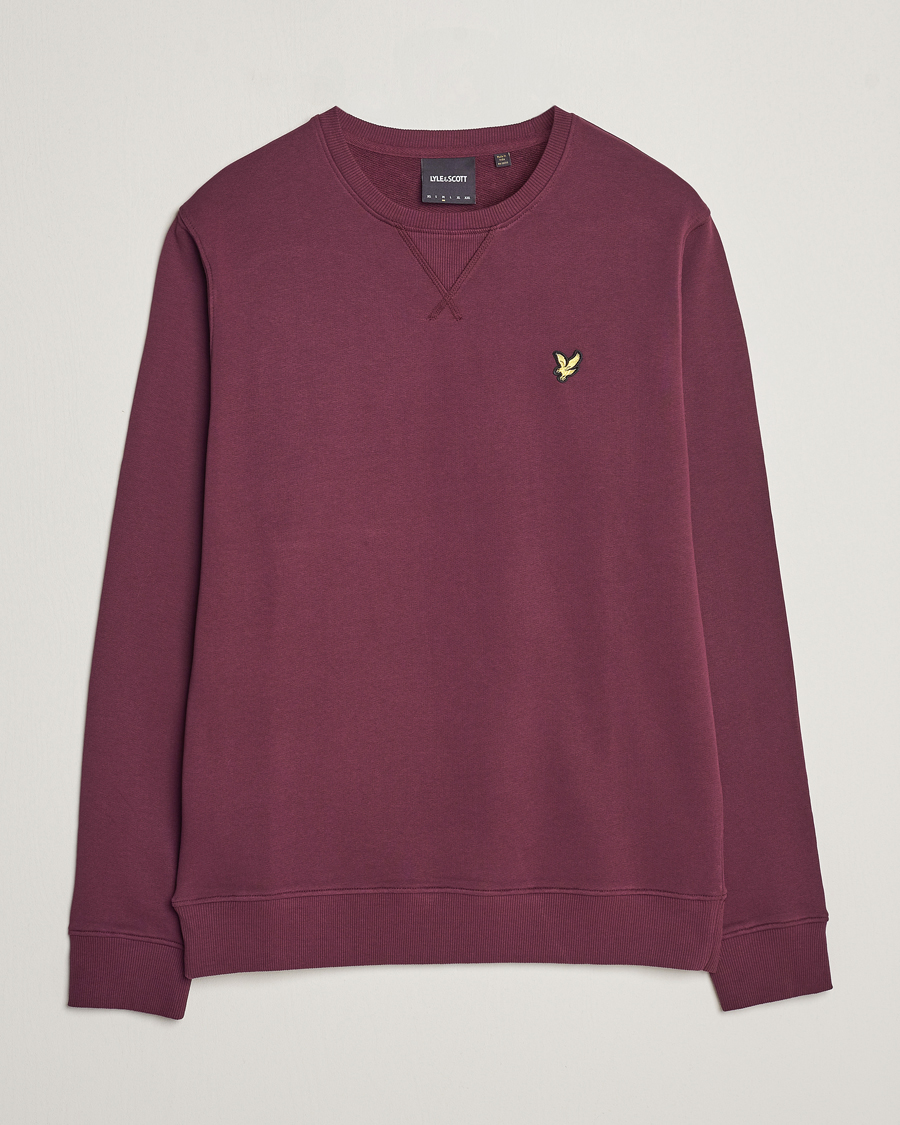Homme | Pulls Et Tricots | Lyle & Scott | Organic Cotton Crew Neck Burgundy