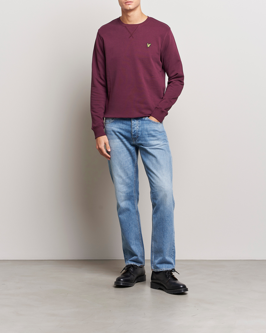 Homme | Pulls Et Tricots | Lyle & Scott | Organic Cotton Crew Neck Burgundy