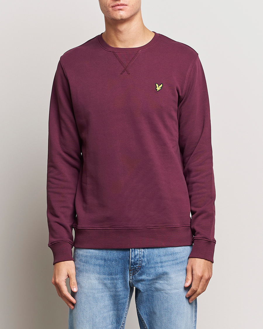 Homme | Pulls Et Tricots | Lyle & Scott | Organic Cotton Crew Neck Burgundy