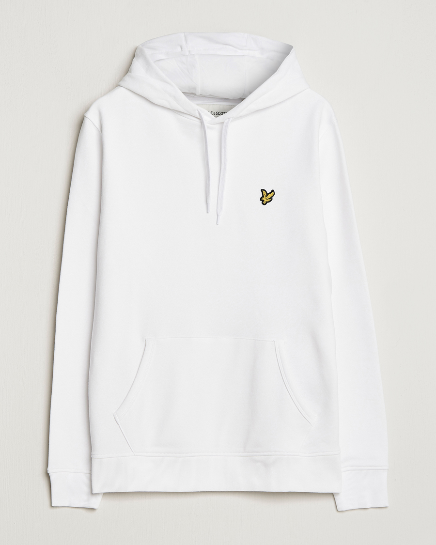 Homme | Pulls Et Tricots | Lyle & Scott | Pullover Organic Cotton Pullover Hoodie White