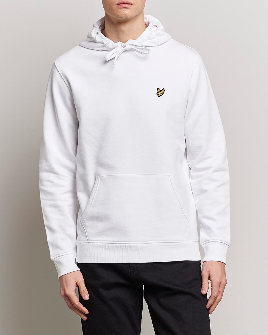 Homme |  | Lyle & Scott | Pullover Organic Cotton Pullover Hoodie White