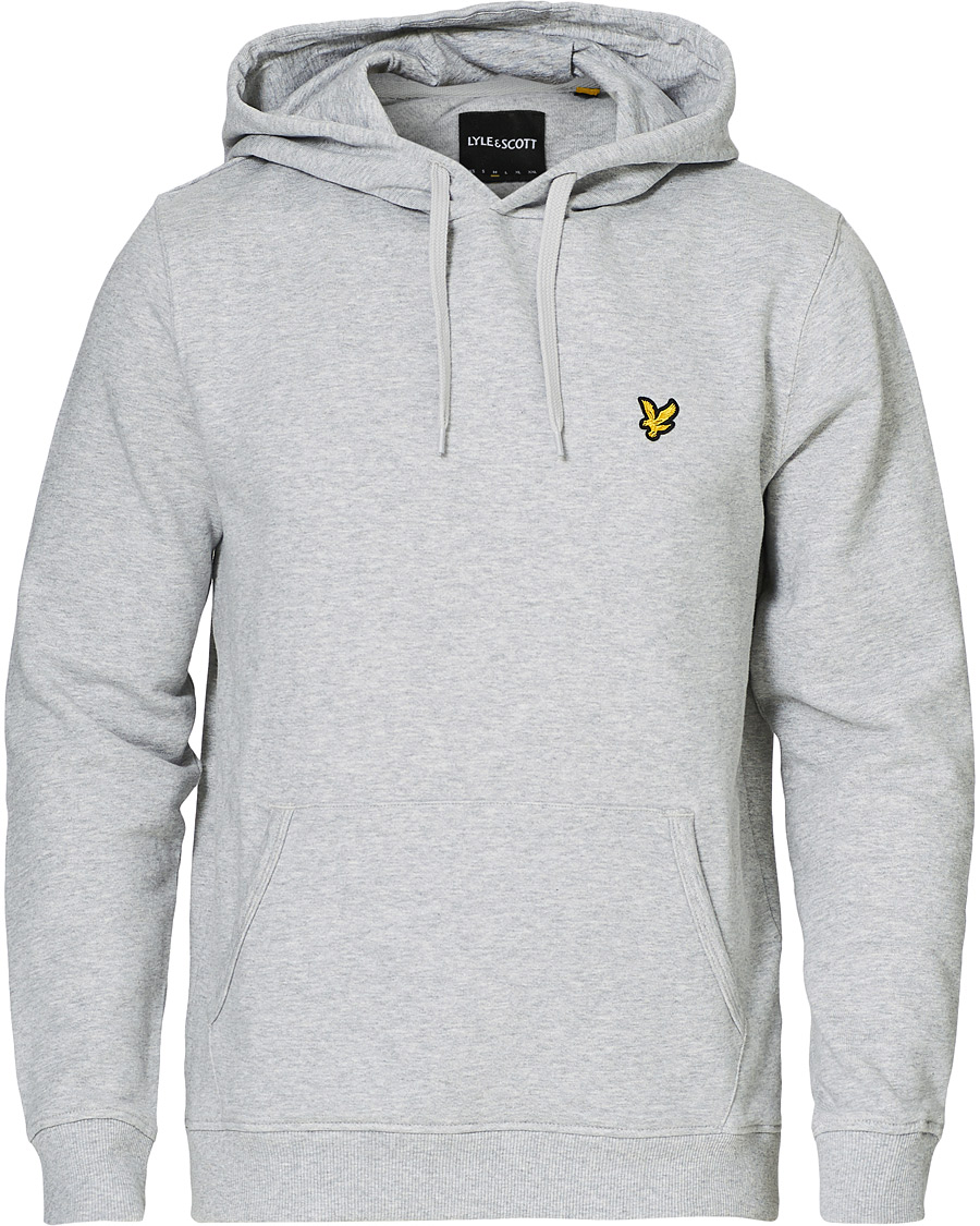 Homme | Pulls Et Tricots | Lyle & Scott | Organic Cotton Pullover Hoodie Light Grey Melange