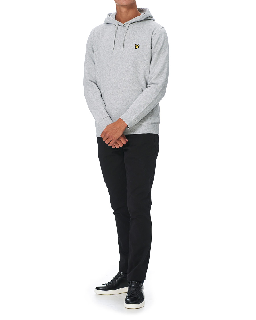 Homme | Pulls Et Tricots | Lyle & Scott | Organic Cotton Pullover Hoodie Light Grey Melange