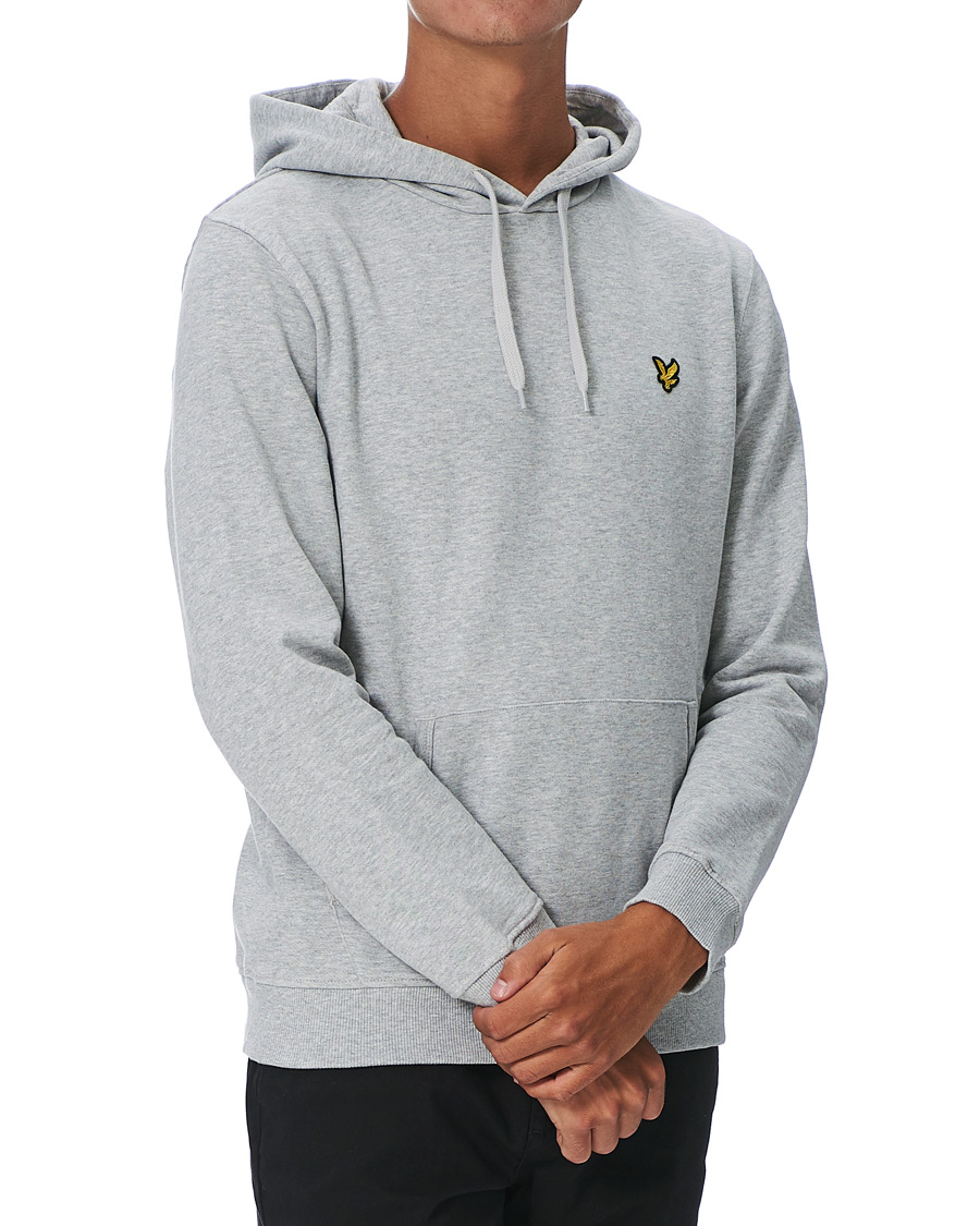 Homme | Pulls Et Tricots | Lyle & Scott | Organic Cotton Pullover Hoodie Light Grey Melange