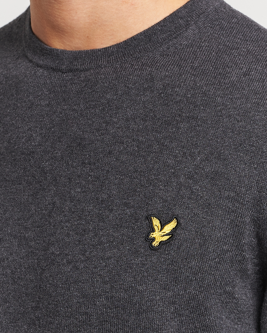 Homme | Pulls Et Tricots | Lyle & Scott | Cotton/Merino Crew Neck Jumper Charcoal Marl