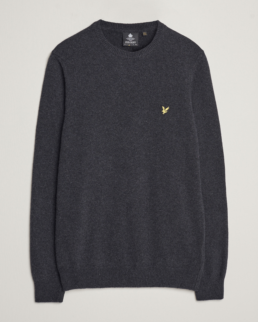 Homme | Pulls Et Tricots | Lyle & Scott | Lambswool Crew Neck Pullover Charcoal Marl