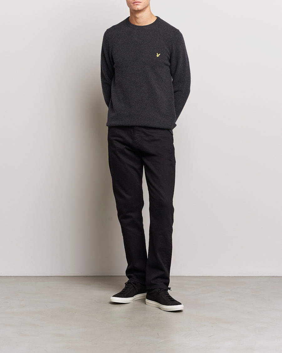 Homme | Pulls Et Tricots | Lyle & Scott | Lambswool Crew Neck Pullover Charcoal Marl