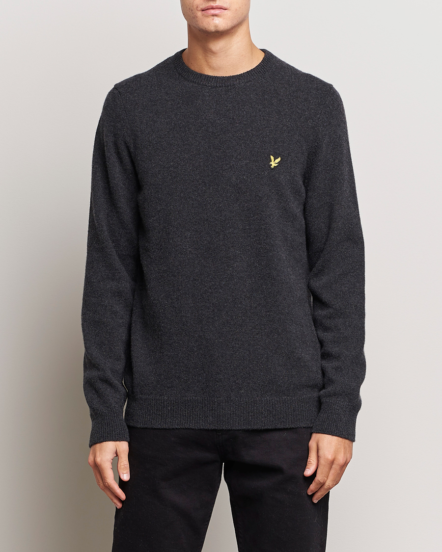 Homme | Pulls Et Tricots | Lyle & Scott | Lambswool Crew Neck Pullover Charcoal Marl