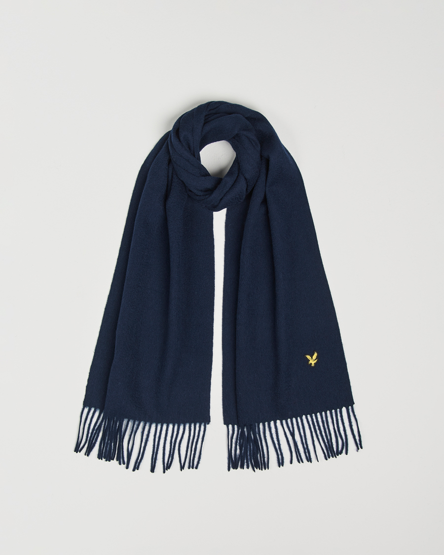 Homme | Lyle & Scott Lambswool Scarf Dark Navy | Lyle & Scott | Lambswool Scarf Dark Navy
