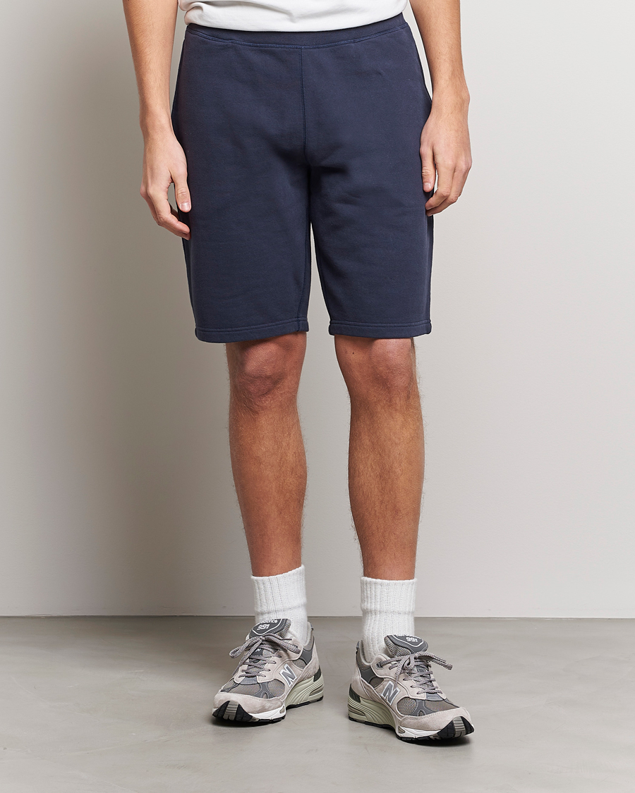 Homme | Shorts | Sunspel | Loopback Shorts Navy