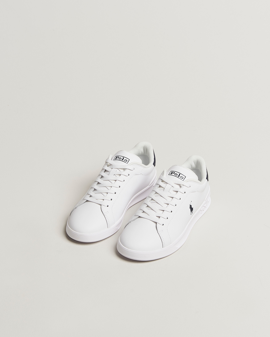 Homme | Baskets | Polo Ralph Lauren | Heritage Court Sneakers White/Newport Navy